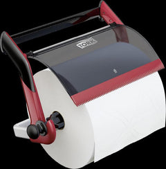 Wall-mounted cleaning cloth roll holder up to 430 mm wide