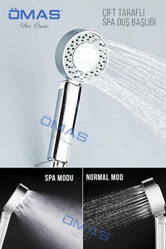Three-function handheld shower head with pause switch