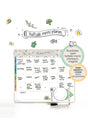 Weekly Menu Planner Magnet 36x31 cm