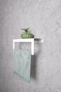 White Towel Holder Rack Metal Towel Rack