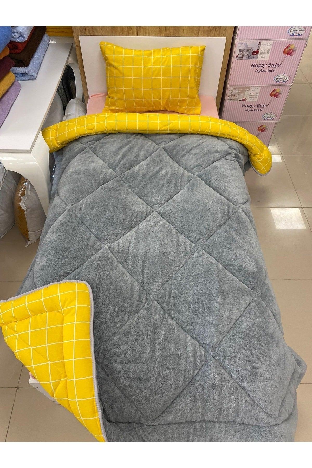 Welsoft Quilt Single Pillow Covered Mustard Yellow - Swordslife