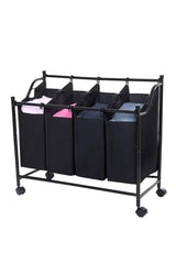 Wheeled Laundry Basket 4 Pcs. 3074 - Swordslife