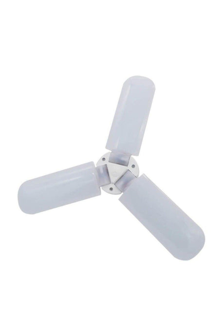 White 3 Arm Foldable Propeller Led Bulb