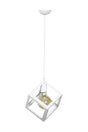 White Modern Design Cube Single Pendant Lamp Chandelier - Swordslife