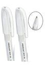 White Neon Ballpoint Pen Gel 1.0 Mm (2 Pcs)