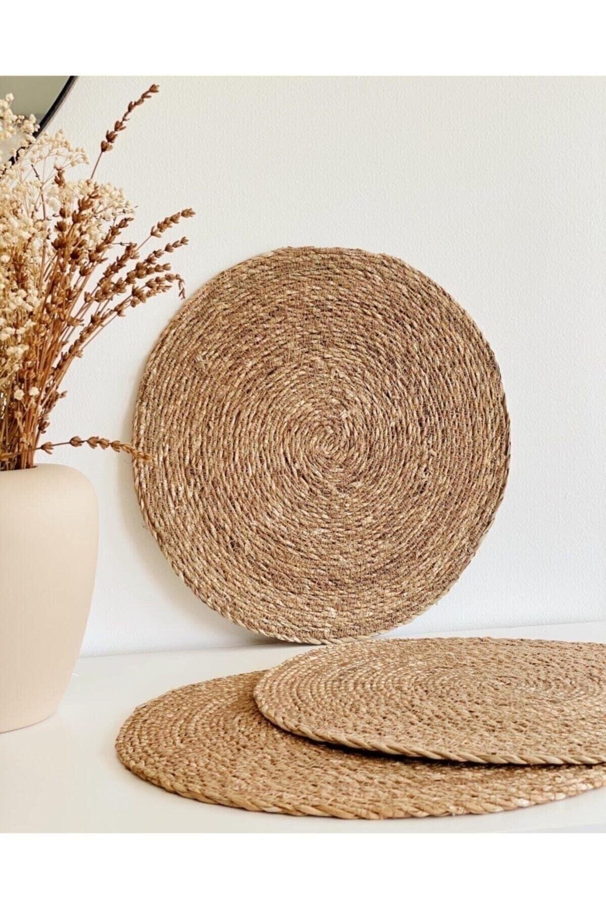 Straw Placemat 6 Pack 1st Quality Bamboo Tableware Dining Table Organizer Stylish Decor - Swordslife