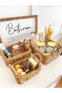 Wicker Rectangle 3 Basket/organizer/bathroom