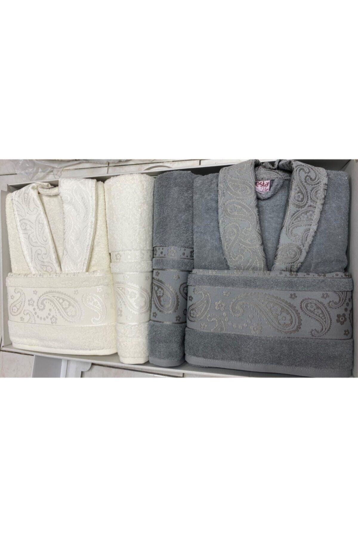 Women Men Family Bathrobe Set 100% Cotton - Swordslife