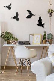 Wooden 4 Decorative Bird Wall Decor - Swordslife