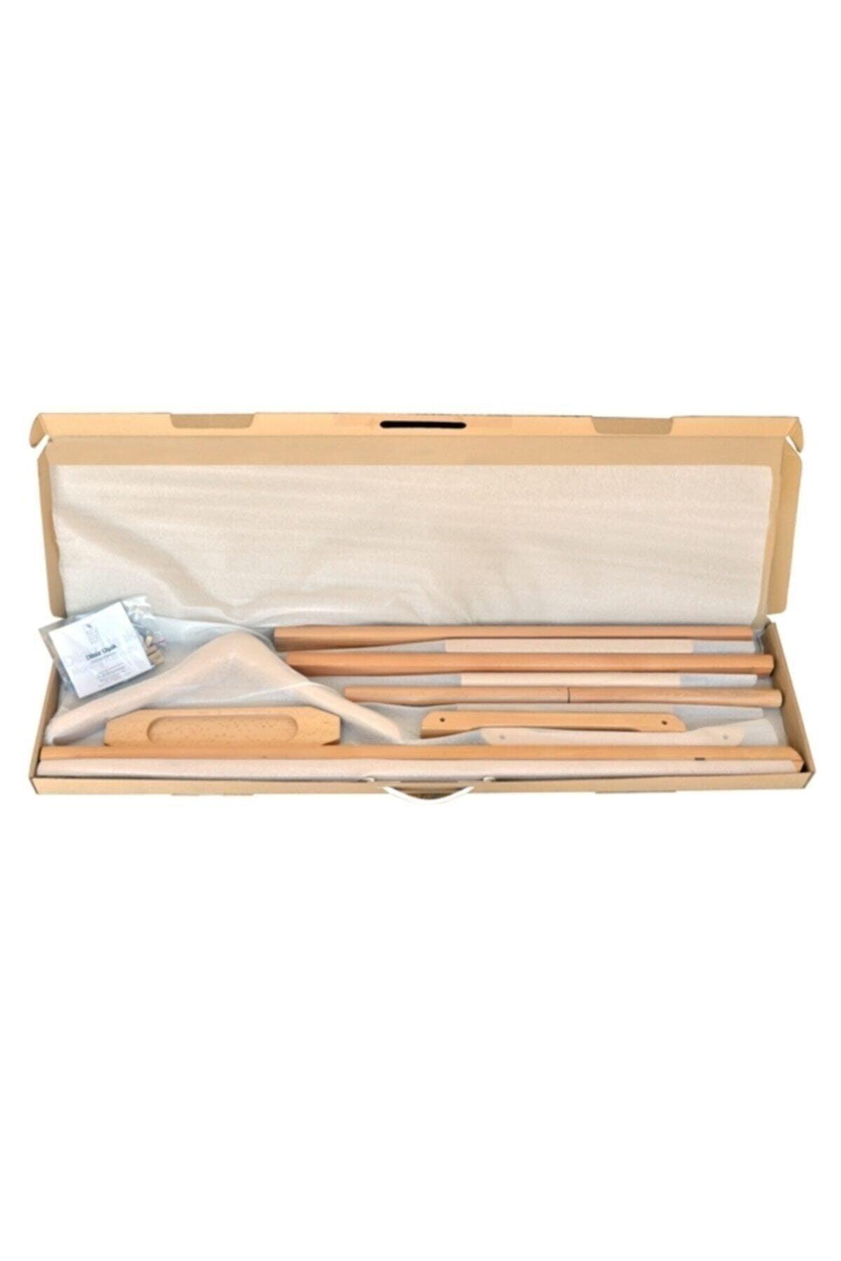 Wooden Mute Butler Walnut Color Single Leg Hanger