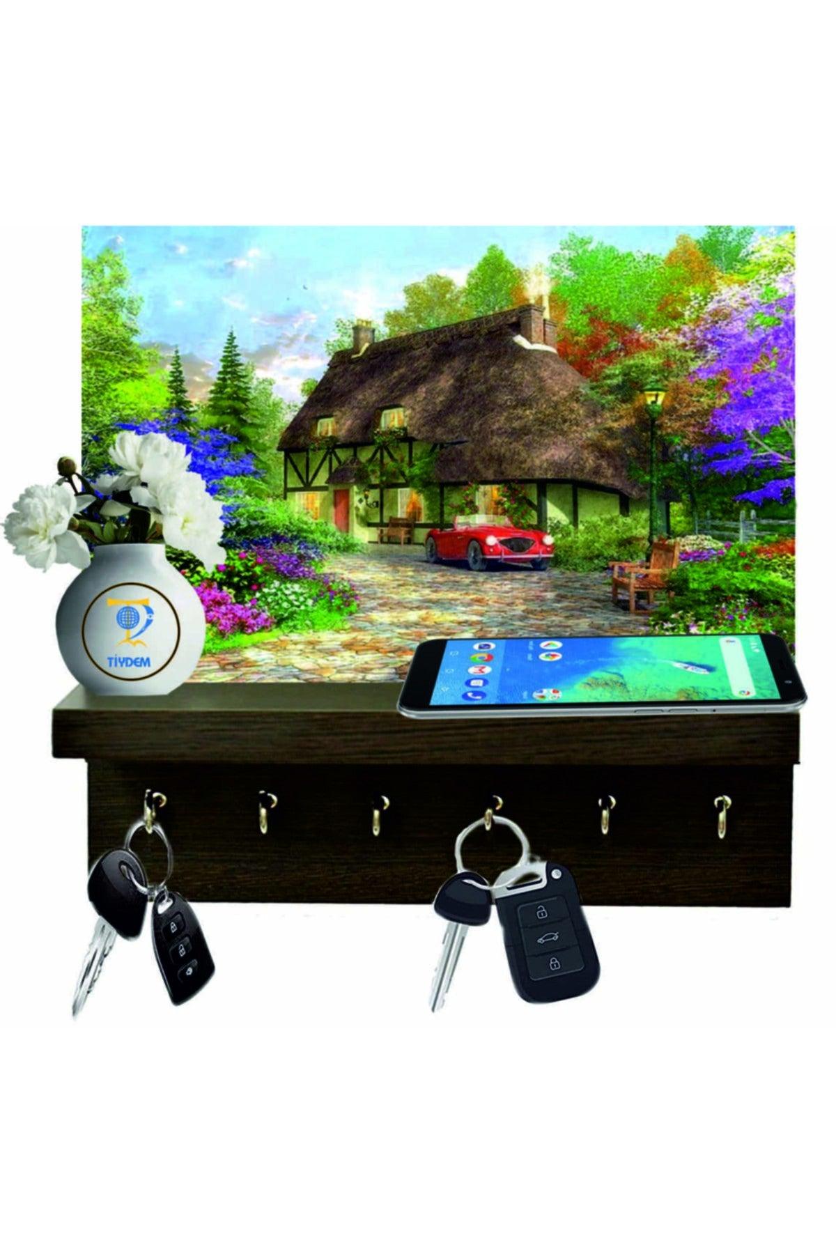 Wooden Keychain / Key Hanger Rack /