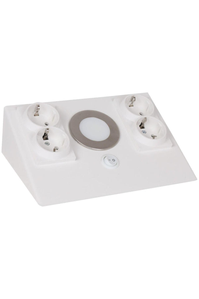 Under Counter Socket White Body White 4 Socket