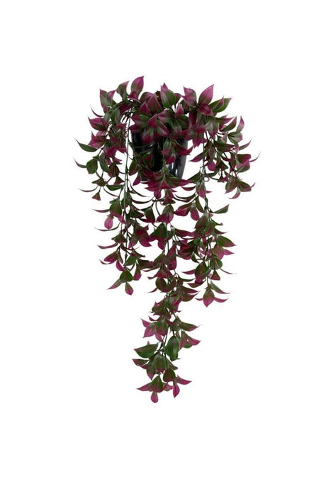 Artificial Flower Pot Hanging Fejka Burgundy Lemon Leaf Artificial Ivy 60cm - Swordslife