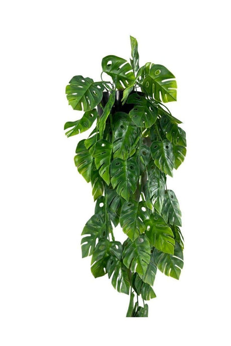 Artificial Flower Pot Hanging Monstera Camel Base Artificial Ivy Pastel 60cm - Swordslife