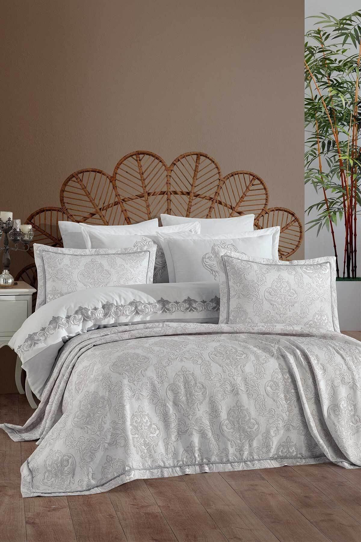 Bed Linen Olivia Silver Double - Swordslife