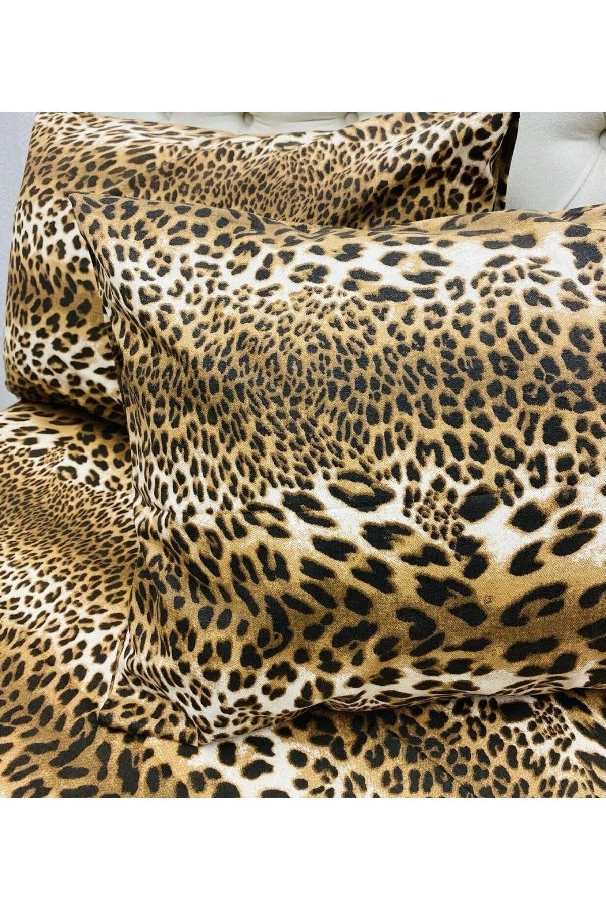 High Quality Leopard Pattern Double Double Non Iron Fabric 100% Cotton Duvet Cover Set - Swordslife