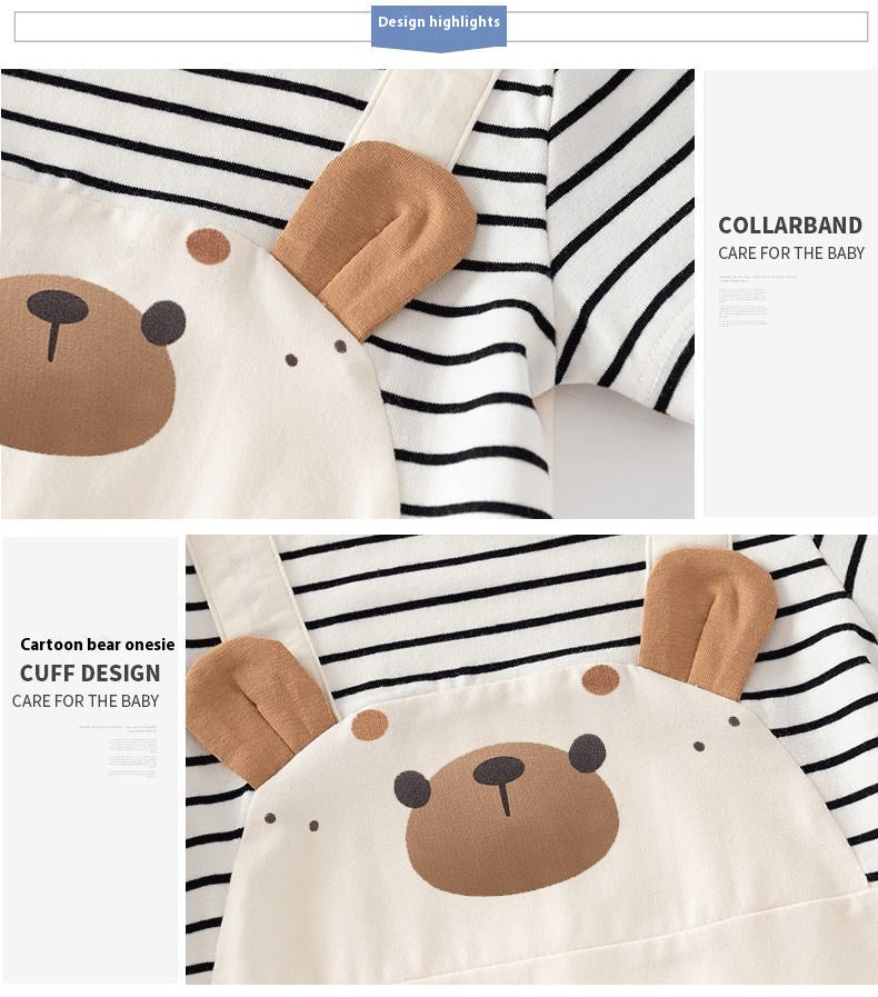 Summer Short-sleeve Baby Jumpsuit