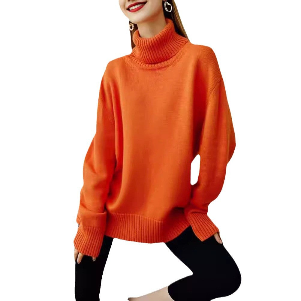 Fallwinter Loose Knit Versatile Classic New-style Womens Sweater