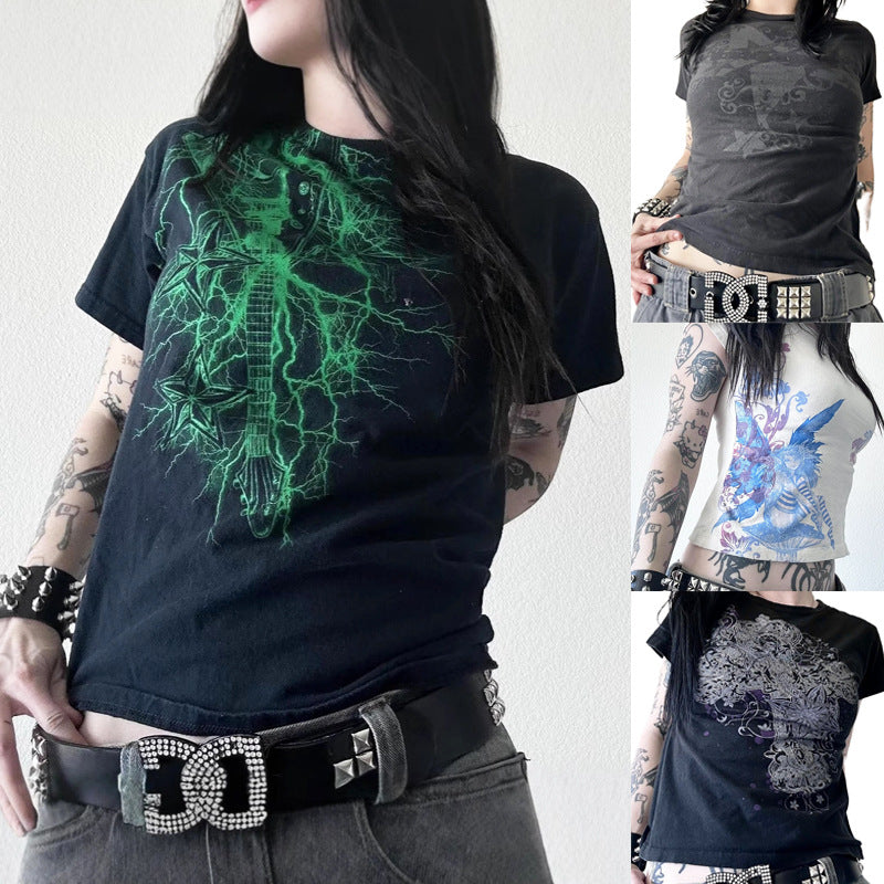 Vibrant Printed Short‑Sleeve Tee – Slim Fit, All‑Day Comfort