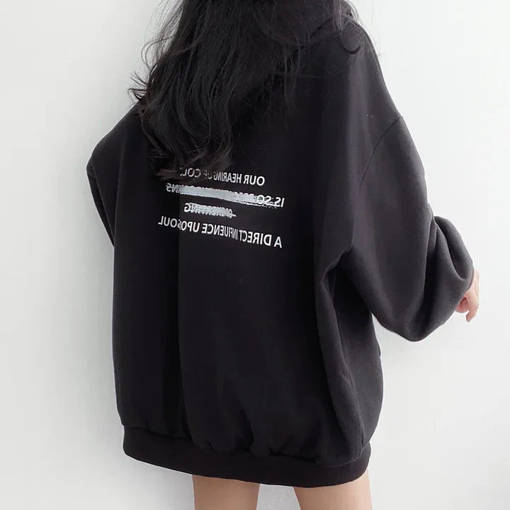 Women's Velvet Padded Hooded Sweatshirt Coat