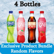 Mixed Flavor Soda Pack with 4 or 8 Cans of 16.91 oz Cola and Fanta