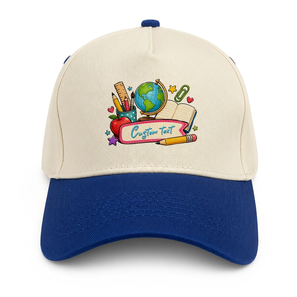 Personalized Kids Baseball Cap with Custom Text in Casual Dad Style