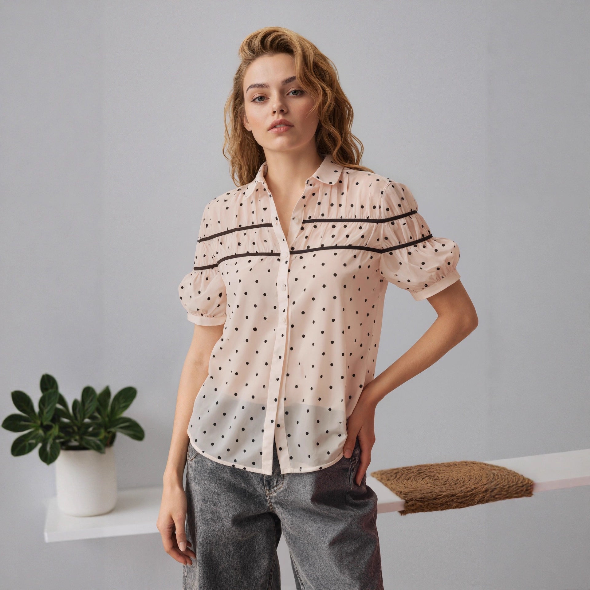 Polka Dot Wrap‑Top: Flirty Sleeveless Side‑Wrap for Effortless Style