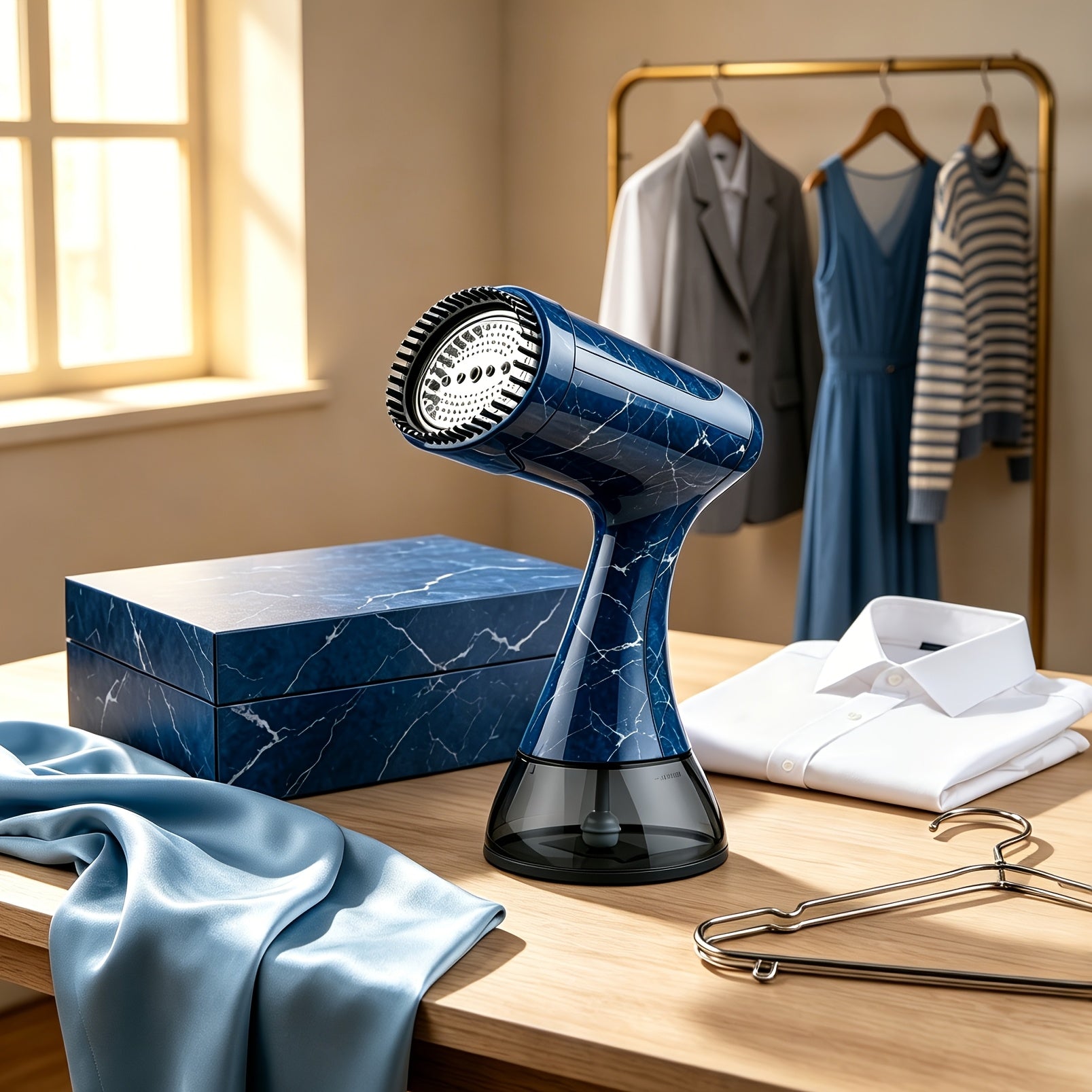 1100W Handheld Hanging Steam Iron with 20‑Second Fast Heat, 10.14 oz Water Tank and Cleaning Brush