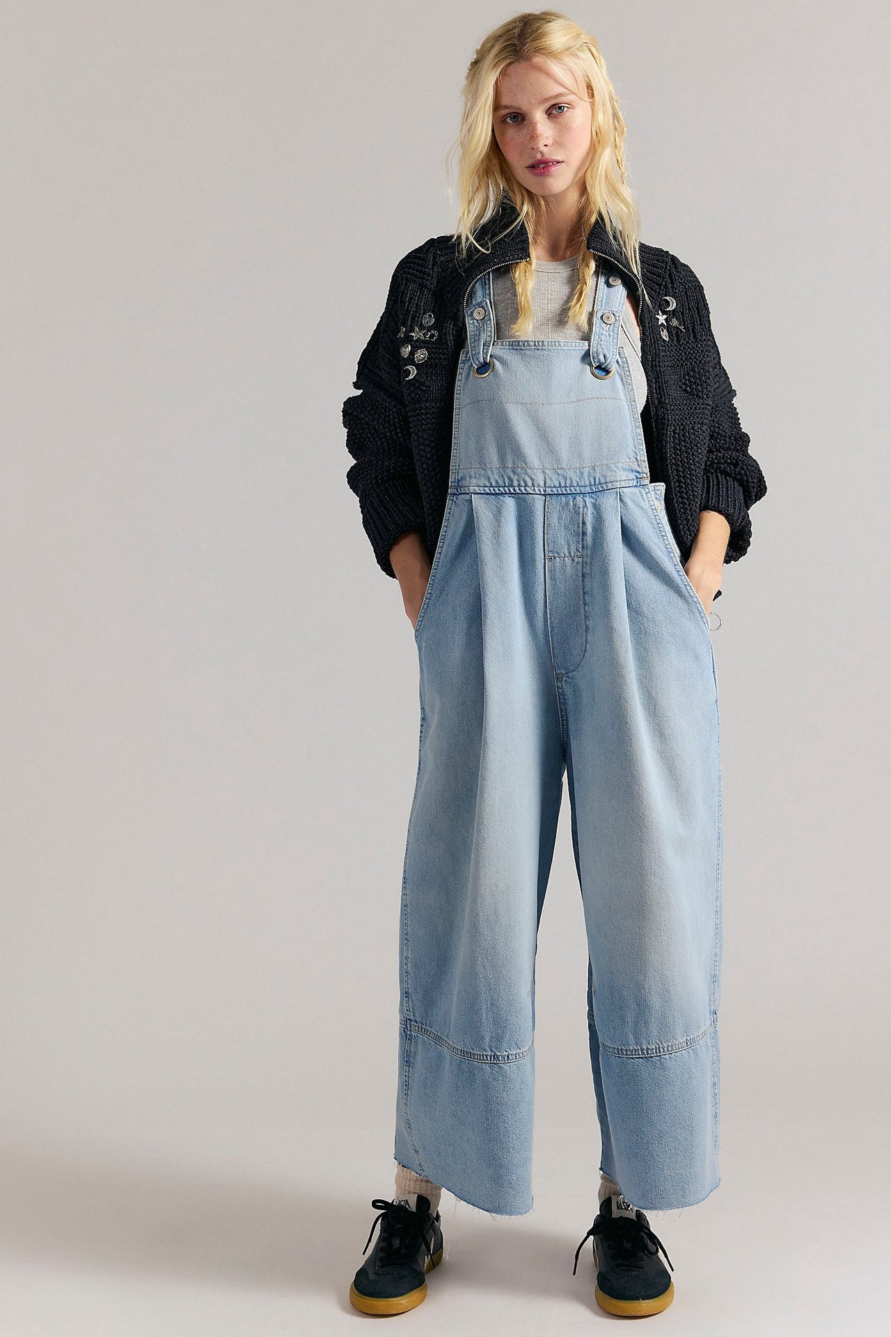 Trendy Loose-Fit Denim Overalls for Women