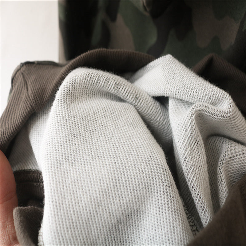 Women's Camouflage Cotton Plus Size Pullover Hoodie