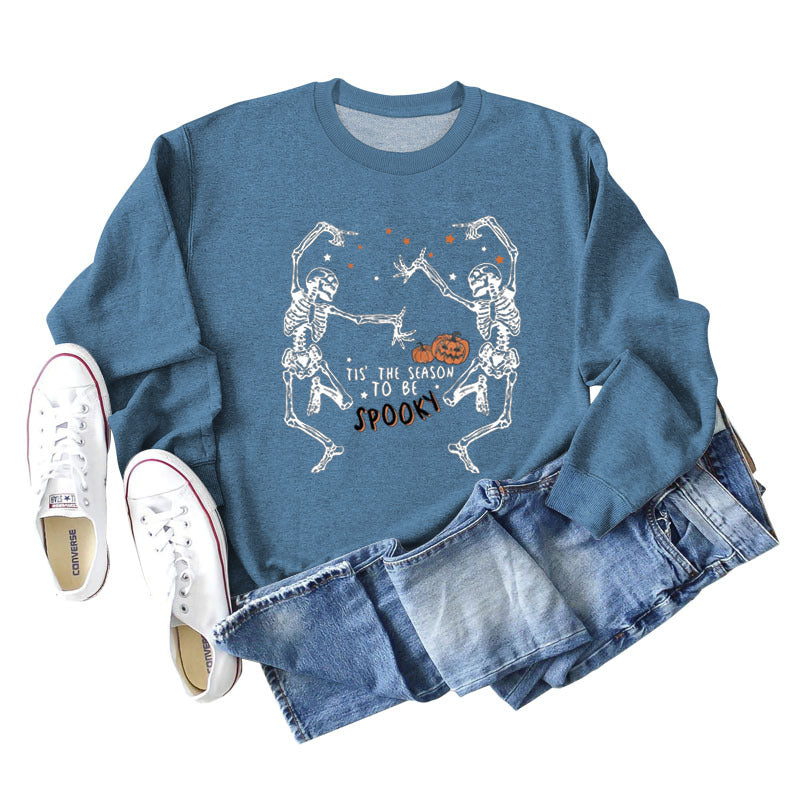 Trendy Letter Print Loose Long Sleeve Sweatshirt