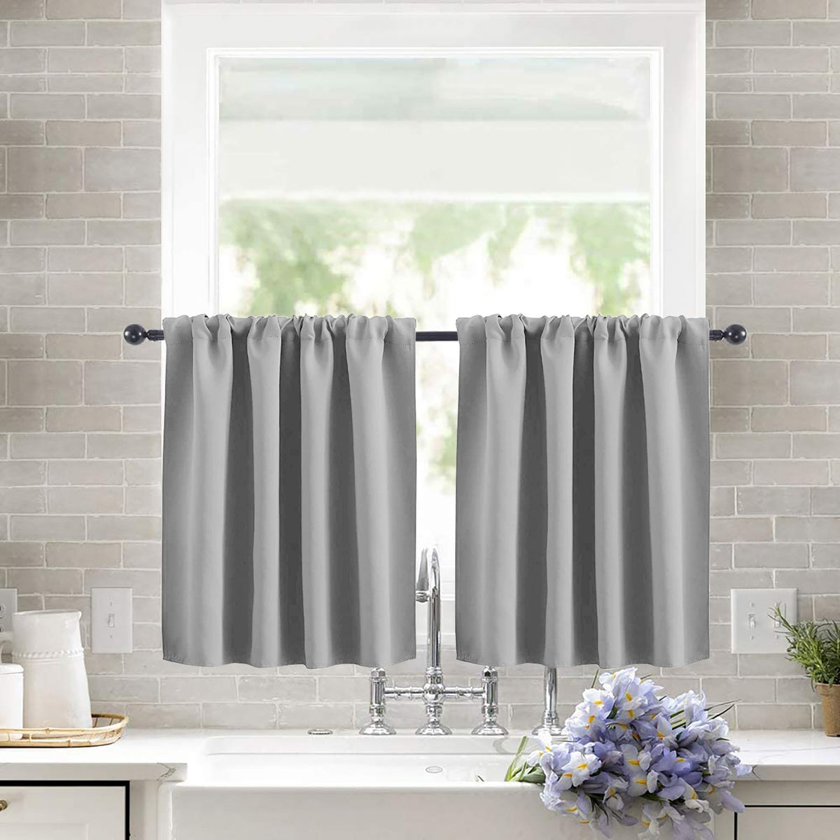 Shade Solid-color High-precision Short Curtain