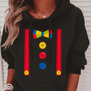 Cozy Fleece Printed Hooded Sweatshirt