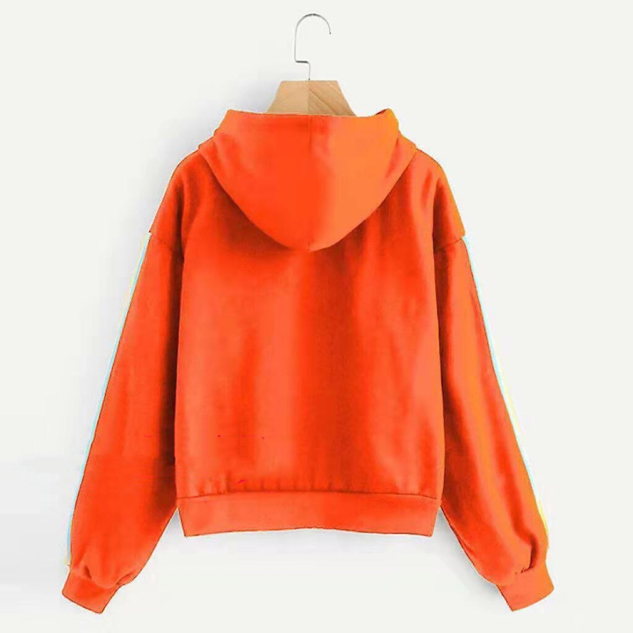 Women's Rainbow Striped Long-Sleeve Knit Sweater