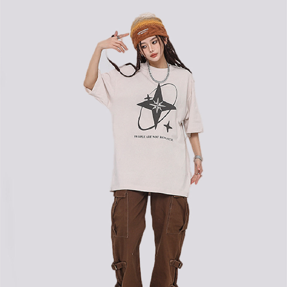 Men's Loose Fit Cotton Round Neck T-Shirt