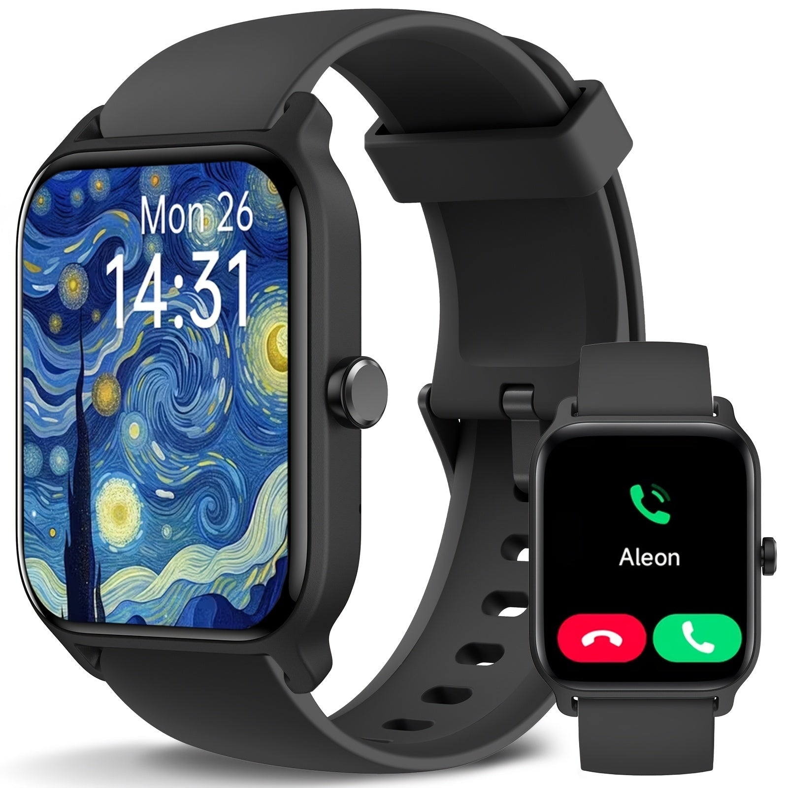 Women's 1.8-inch HD Smartwatch with Fitness Tracking and Built-in Alexa