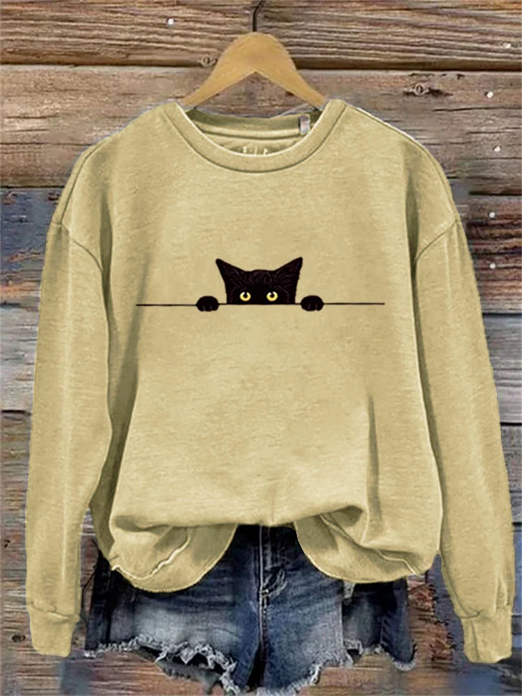 Festive Christmas Loose Crewneck Sweatshirt for Men & Women