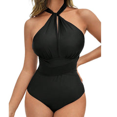 Halter Slimming One-piece Swimsuit For Women