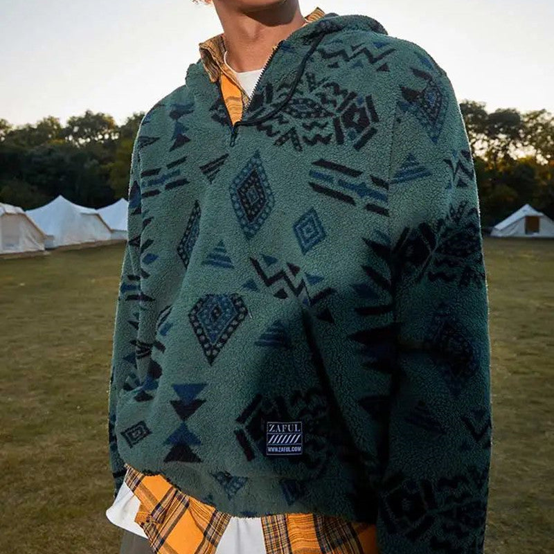 Men's Cozy Fleece Zip-Up Sweatshirt