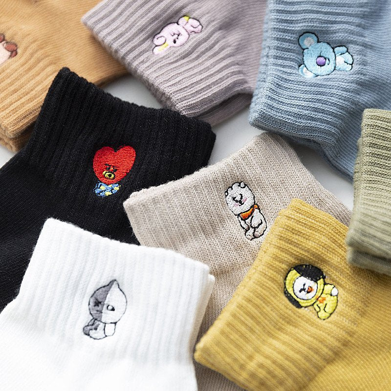 Anime-Inspired Japanese Cartoon Socks for Women