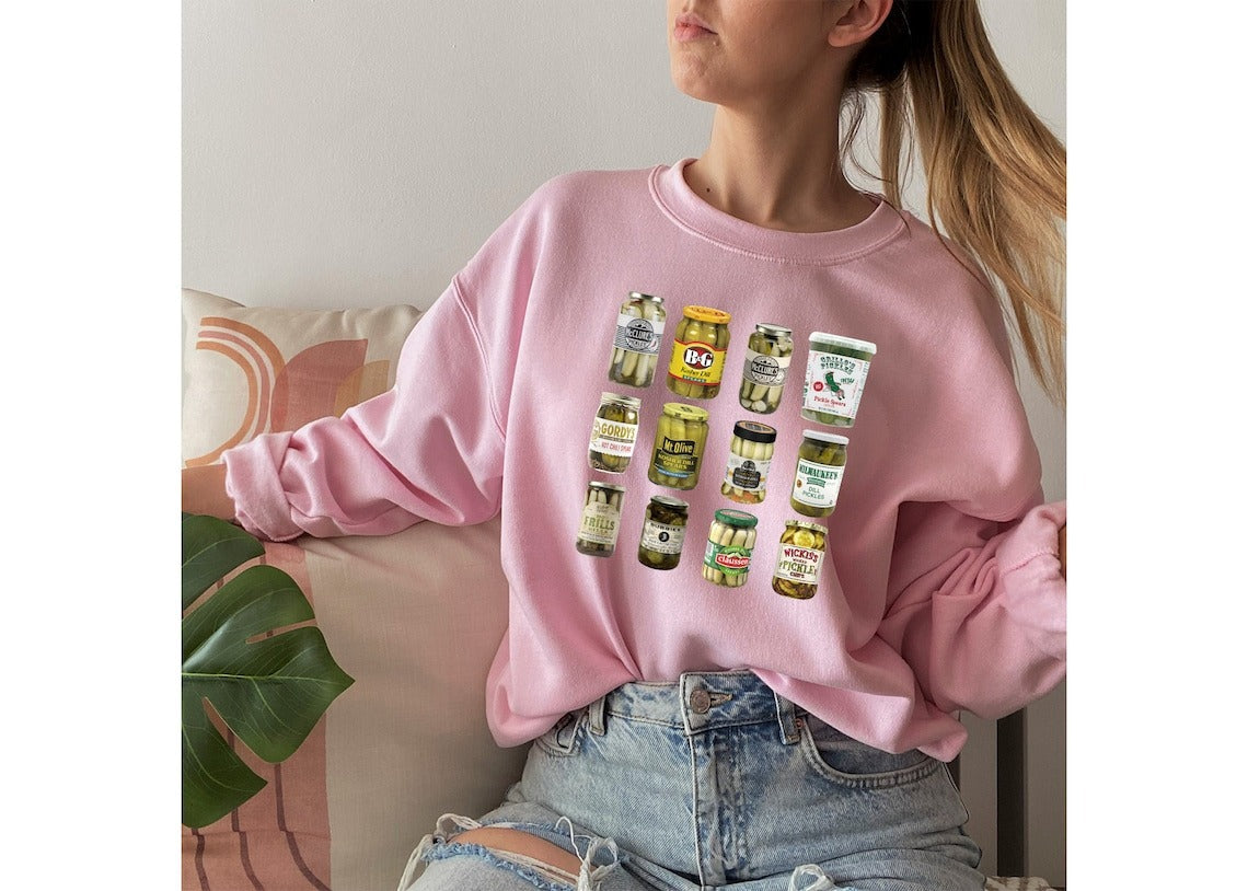 Women's Loose Letter Print Round Neck Pullover Sweater