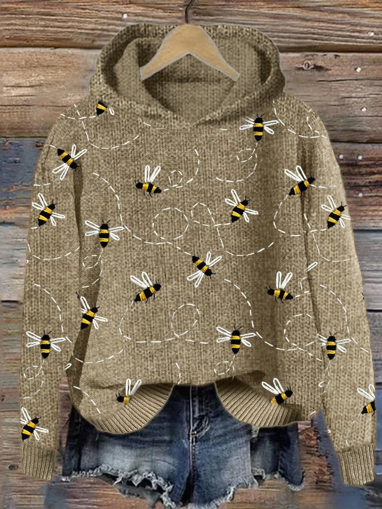 Cozy Animal Print Hooded Sweatshirt for Women