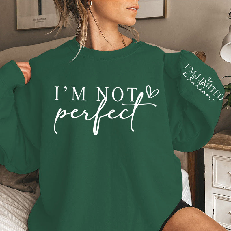 Chic Women's Letter Print Pullover Casual Sweatshirt