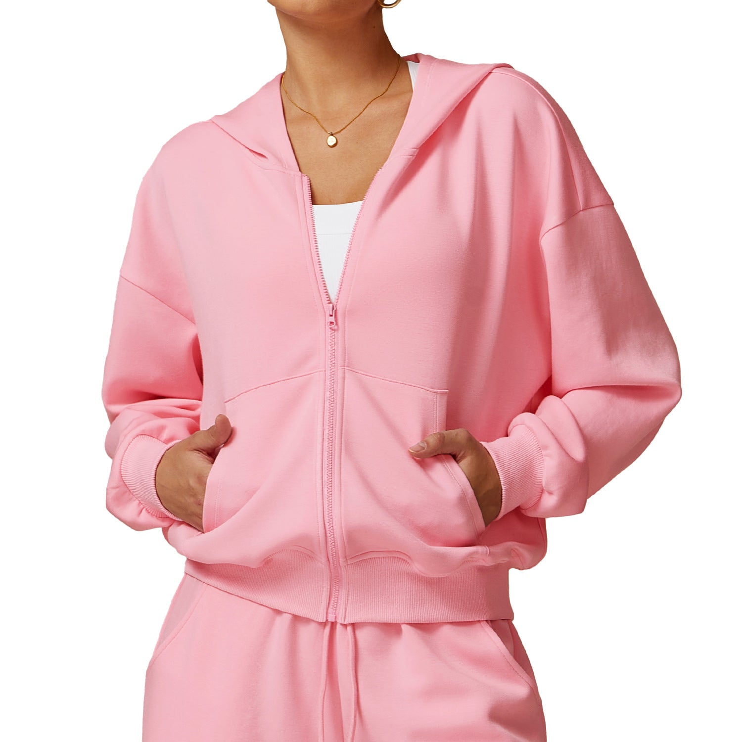 Women's Solid Casual Exercise Hoodie Sporty Pullover