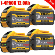 4Pack/ 2Pack/ 1Pack 12.0Ah 20V/60V Replacement for Dewalt 60V Flex-Volt MAX Battery DCB606 DCB609 DCB612 for Dewalt 20V/60V Cordless Power Tools