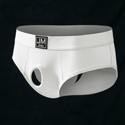 Men's Open‑Crotch Triangle Briefs – Novelty Underwear with Cut‑Out Design