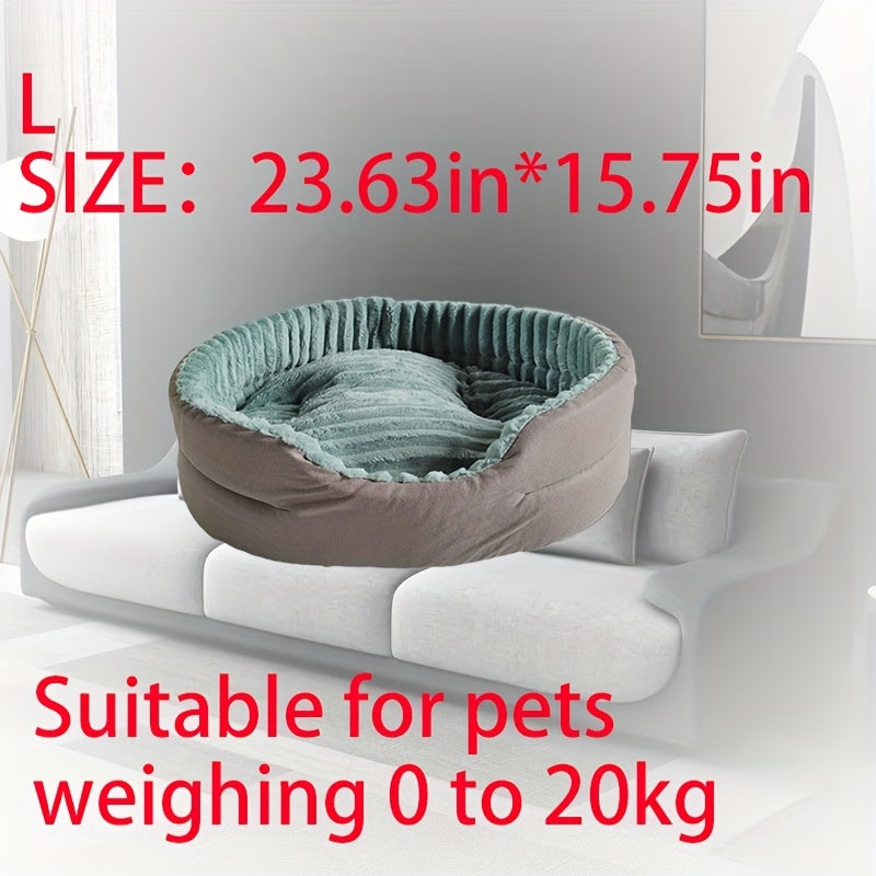 Luxurious Dog Bed - Plush Bite-resistant & Kennel, All-season Orthopedic-like Support, Machine Washable Pet Bed With Easy-clean Surface, No Assembly Needed - For Large, Medium, Small, Extra-small