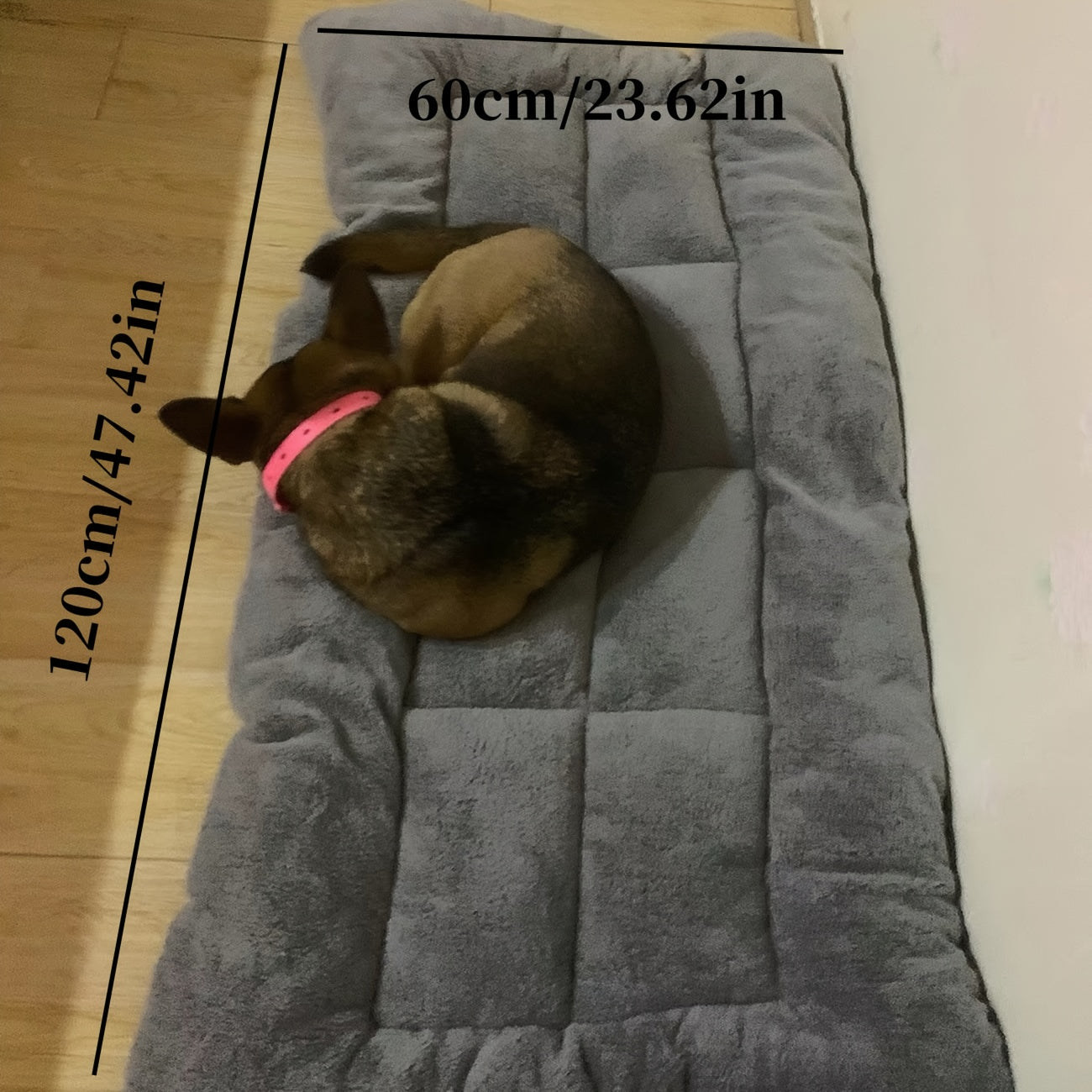 Extra Large Dog Bed - Ultra-Soft Plush Pet Mattress With Non-Slip Bottom, All-Season Cushioned Bed For Large, Medium, Small Dogs - Heavy Duty Up To 40Kg/88Lbs - Easy-Clean Polyester Bedding For & -...