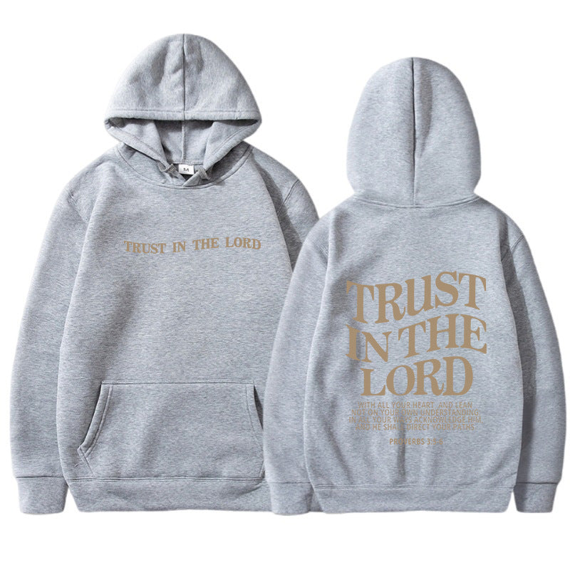 Letter Print Casual Long Sleeve Sports Hoodie