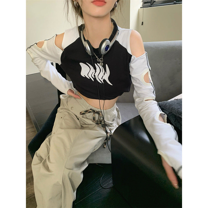 Off-Shoulder Cut-Out Spicy Girl Tee